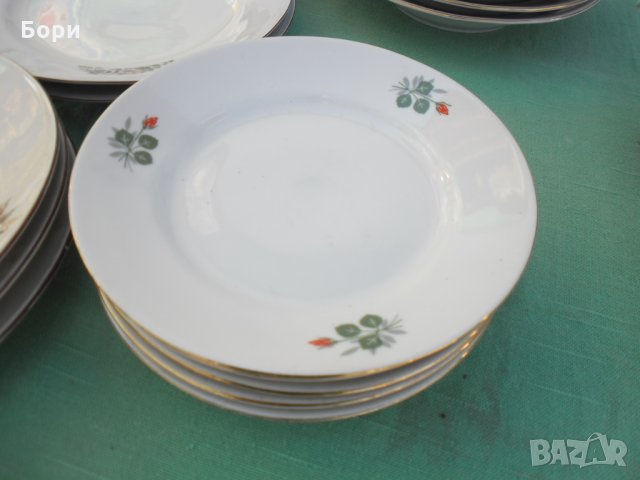 Български порцелан чинии,купи сосиера  37 части, снимка 7 - Чинии - 34882052