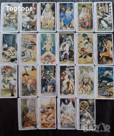 Таро за любовни гадания: Casanova Tarot & Decameron Tarot & Erotic FantasyTarot , снимка 12 - Карти за игра - 33813796