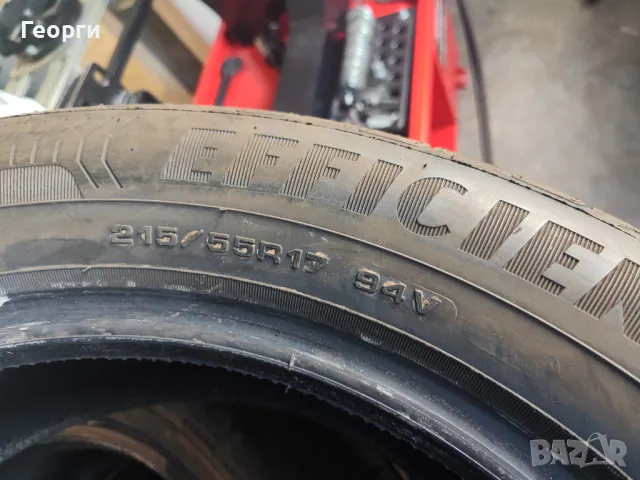 2бр.летни гуми 215/55/17 Bridgestone, снимка 3 - Гуми и джанти - 50411084