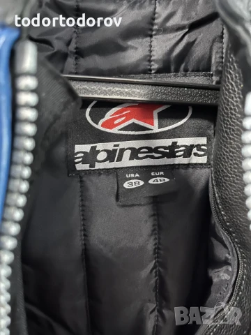 Кожено мото яке за мотор ALPINESTARS SX-1,48 S/M,всички протектори, снимка 3 - Аксесоари и консумативи - 51132948