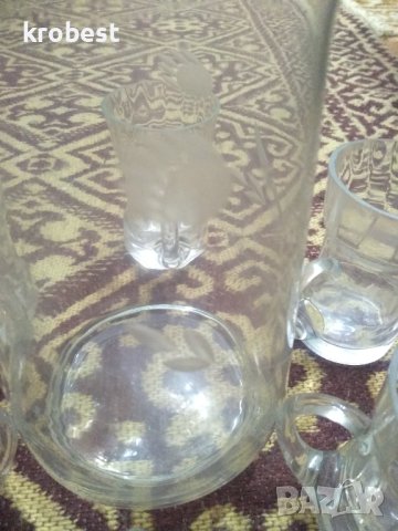 Продавам стъклен ретро сервиз., снимка 6 - Сервизи - 44483662