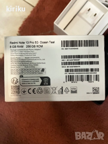 Xiaomi Redmi Note 13 Pro 8GB RAM 256GB 5G Ocean Teal, снимка 4 - Xiaomi - 54002830