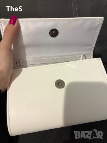 Сватбена бяла чанта - Клъч ! Без нито една забележка , снимка 4 - Чанти - 53891981