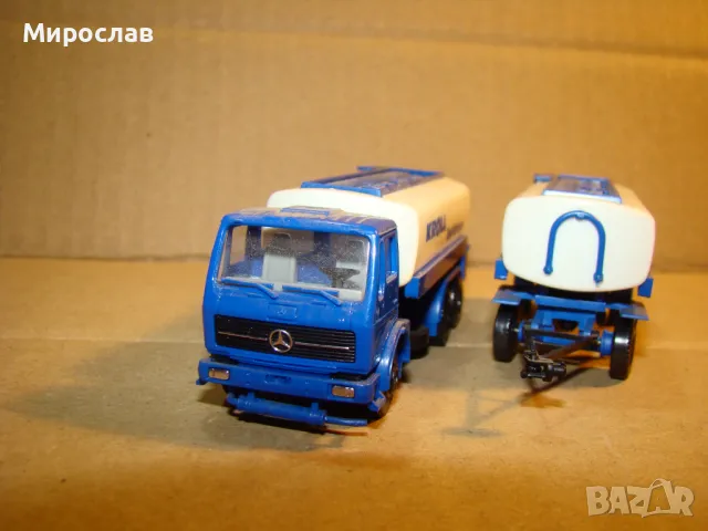 HERPA 1:87 H0 MERCEDES ТИР КАМИОН ИГРАЧКА МОДЕЛ ЦИСТЕРНА, снимка 4 - Колекции - 48268724