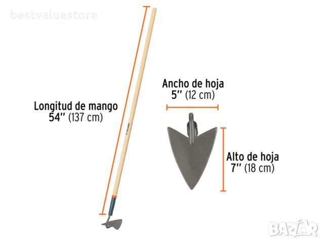 Мотика Truper Кована Остра С Дървена Дръжка, снимка 2 - Градински инструменти - 42766146