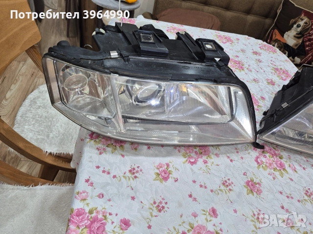 Кристални Оригинални фарове HELLA за Ауди А6 С5 , снимка 2 - Части - 52820758