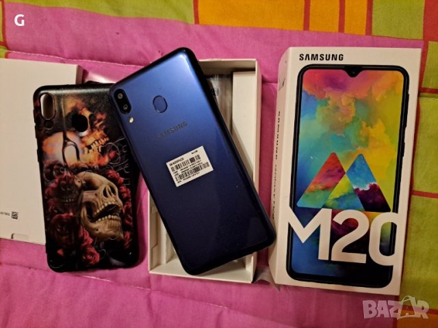 GSM, Samsung Galaxy M20 4/64GB, много добра батерия-5000mAh, 2 SIM
