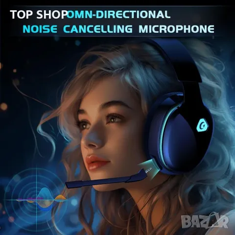 Captain 300 Bluetooth 5.2 gaming headset PC PS5,PS4,Mac,Nintendo Switch, снимка 4 - Bluetooth слушалки - 48925498