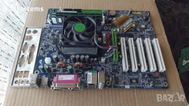 Дънна платка Gigabyte GA-K8NS Socket 754 CPU+FAN+RAM, снимка 2 - Дънни платки - 52264657