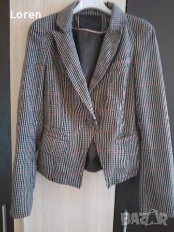 Сако ситно каре, снимка 2 - Сака - 52649045