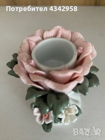 Порцеланов ретро свещник .Германия , снимка 4 - Антикварни и старинни предмети - 50723828