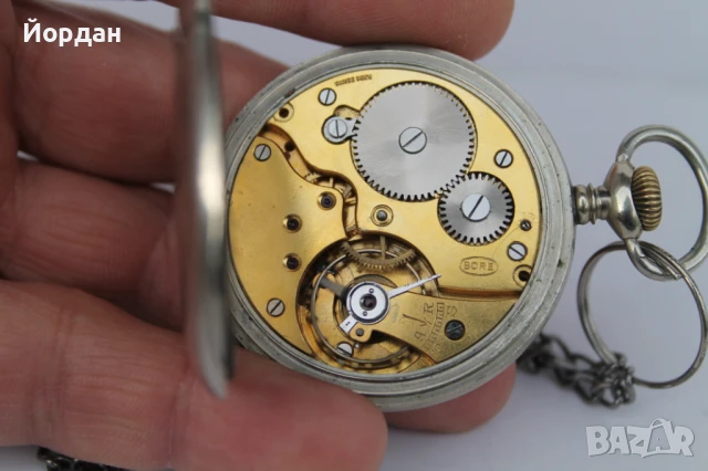 Швейцарски джобен часовник ''Bore '', снимка 9 - Джобни - 50448099