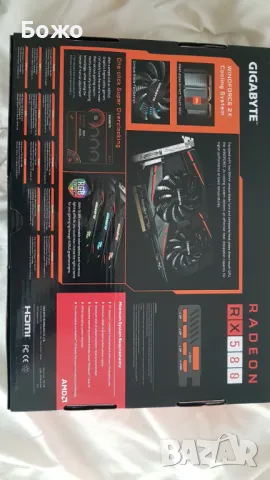 Gigabyte RX580 8gb почти нова, снимка 5 - Видеокарти - 47302915