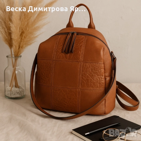 Многофункционална дамска раница-чанта, снимка 3 - Раници - 51664508