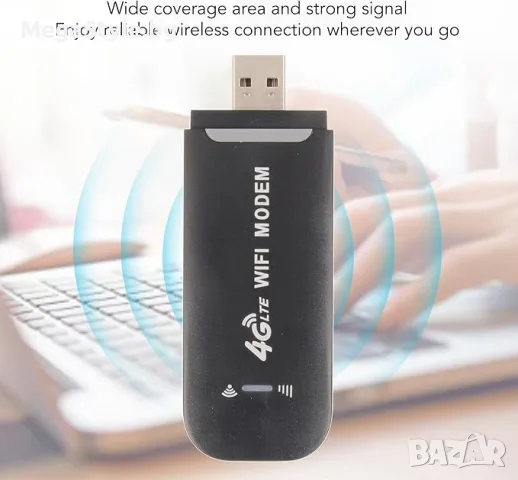 150Mbps 4G WiFi рутер със слот за SIM карта, поддръжка на 10 устройства, за офис, пътуване, дом , снимка 7 - Рутери - 55747680