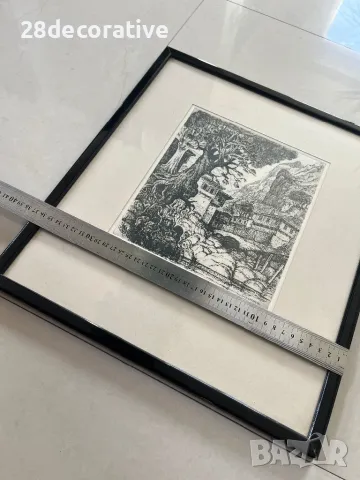 Картина Божидар Георгиев 1996г. Офорт, снимка 5 - Картини - 48057903