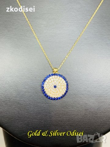 НОВ ЗЛАТЕН СИНДЖИР С МЕДАЛЬОН 3,02ГР. 42СМ. 14КР. ПРОБА:585, снимка 2 - Колиета, медальони, синджири - 30936979