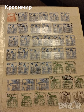 Пощенски марки Германия Замъци., снимка 4 - Филателия - 51207611