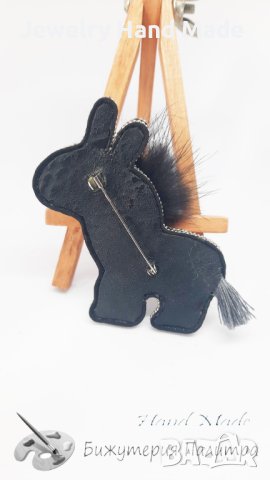 Нежна  и елегантна брошка"Donkey", снимка 3 - Други - 42135180