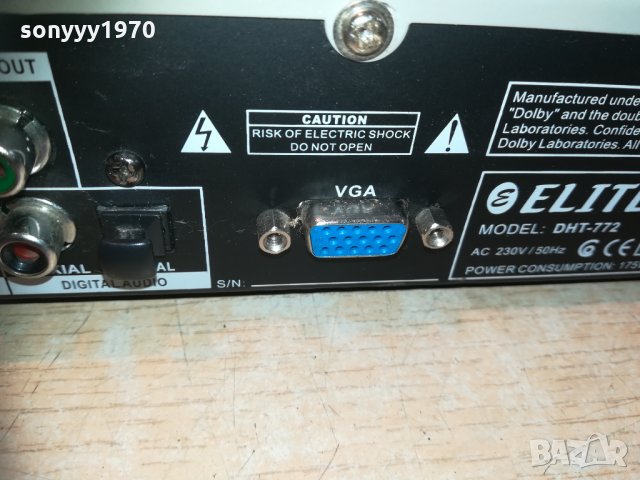 ELITE DHT-772 DVD RECEIVER, снимка 17 - Ресийвъри, усилватели, смесителни пултове - 30222551