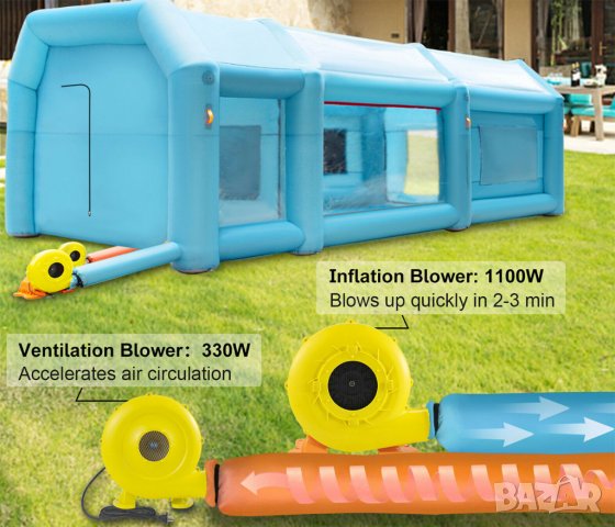 Нова мобилна бояджийска камера 8x4x3 метра, снимка 9 - Други машини и части - 37549605