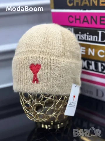 Ami дамски зимни шапки различни цветове , снимка 3 - Шапки - 48250908