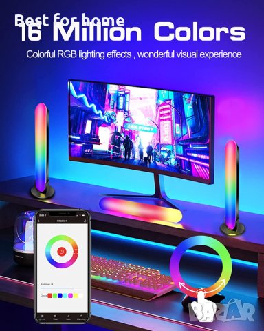 Интелигентни LED светлинни ленти с управление от APP,RGB светлинна лента с 15 сценични режима, Bluet, снимка 6 - Лед осветление - 39297411