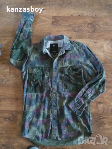 g-star type c straight long rc shirt - страхотна мъжка риза , снимка 5 - Ризи - 42880933