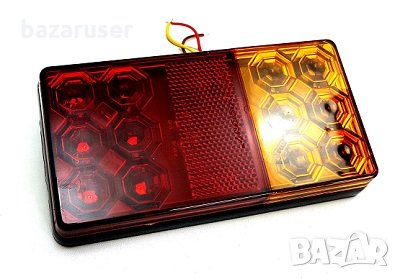 Стоп ремарке LED правоъгълно SQ 009 -8108 2 бр к-т