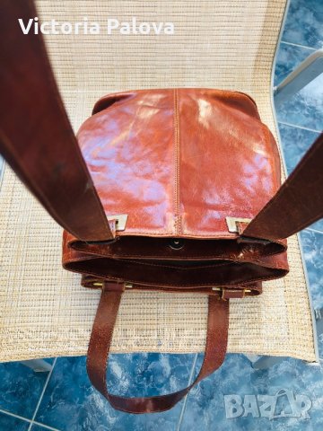 Чанта STABA ITALY,естествена кожа, снимка 9 - Чанти - 29846965