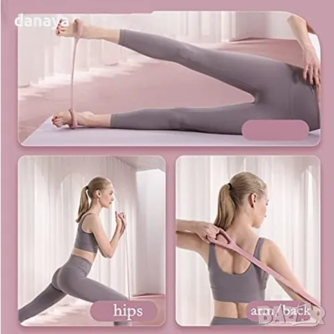 5869 Фитнес ластик за упражнения и тренировки, 43 см, снимка 3 - Фитнес уреди - 50021724