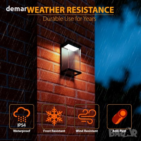 Външни стенни лампи EBION LED Вградени, Водоустойчиво IP54, снимка 6 - Лед осветление - 42824607