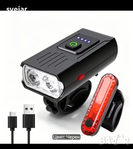 Фар  за велосипед , колело USB акумулаторен