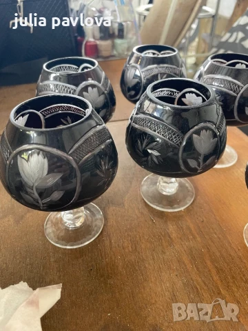 Червен кристал, снимка 4 - Сервизи - 50658406