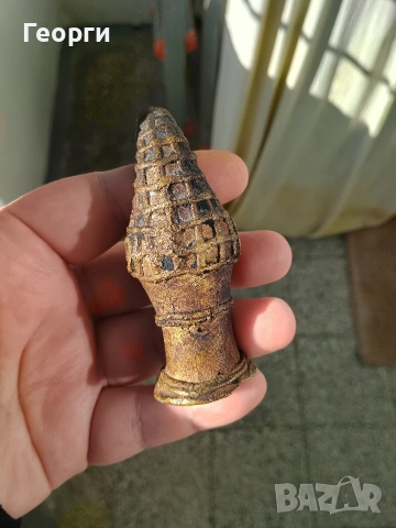 Бронзова глава,Бенин, снимка 4 - Антикварни и старинни предмети - 53255903