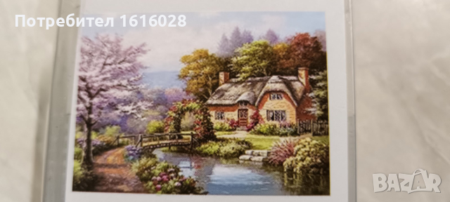 5D Диамантен гоблен - живопис Горска къща., снимка 5 - Гоблени - 44605842