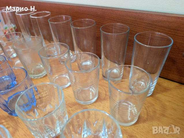 Комплект от 42 чаши за вода и безалкохолно + купичка, снимка 4 - Чаши - 54220900