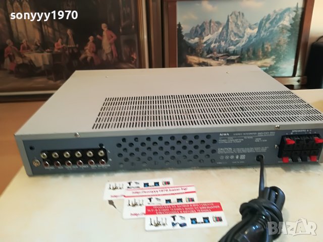 AIWA AMPLIFIER 2X50W-MADE IN JAPAN 1810221355, снимка 10 - Ресийвъри, усилватели, смесителни пултове - 38369673
