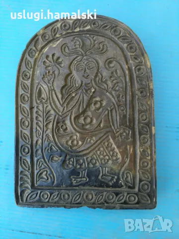 Стара икона/плочка/печат, снимка 1