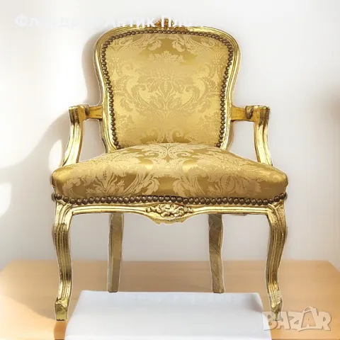 Кресло барок голд, снимка 2 - Дивани и мека мебел - 25475287