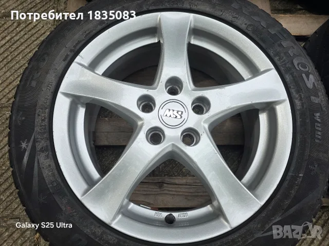 Лети джанти 16ки 5х108 Borbet + зимни гуми 205/55/16 RoadX, снимка 5 - Гуми и джанти - 56246312