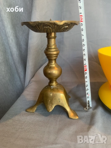  бронзов   свещник, снимка 4 - Антикварни и старинни предмети - 51869707
