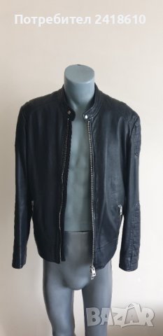 Hugo Boss HUGO Jendricks Leather Jacket Mens Size М ОРИГИНАЛ! Ест. кожа!