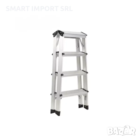 Алуминиева сгъваема стълба KMH1204, 2x4 стъпала, снимка 2 - Железария - 52006078