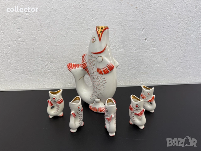 СОЦ порцеланов сервиз - "Семейство риби". №7715