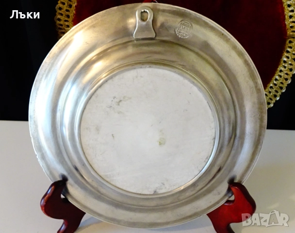 Калаена чиния,пано с картина Зима. , снимка 4 - Антикварни и старинни предмети - 52345488