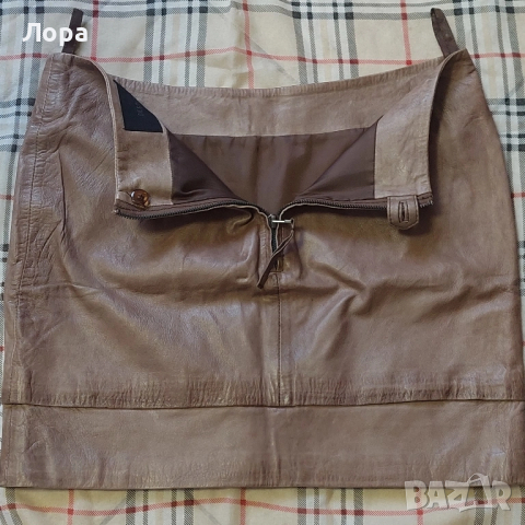 Дамска пола естествена кожа , снимка 3 - Поли - 52420928