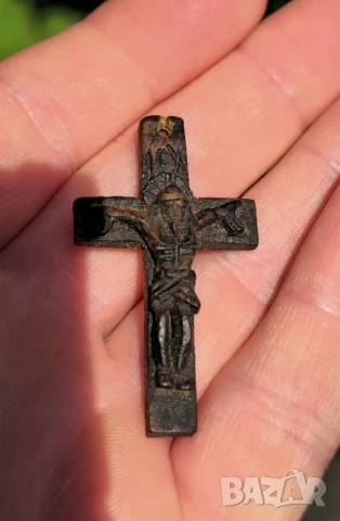Дървен Кръст Разпятие , снимка 2 - Други ценни предмети - 51357916