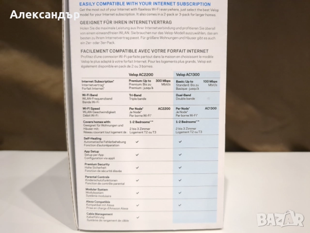 Безжичен рутер Linksys WHW0101, AC1300 Velop Mesh, снимка 7 - Рутери - 52024966
