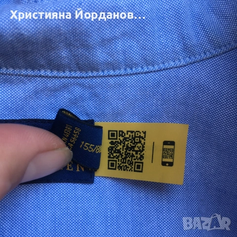 Дамска риза с къс ръкав от Polo Ralph Lauren с бродирано лого,ХС, снимка 5 - Ризи - 54326247